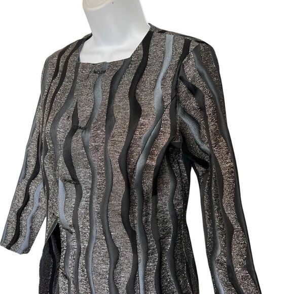 Blanc et Noir Asymmetrical Metallic Jacket - Size S - Picture 3 of 7